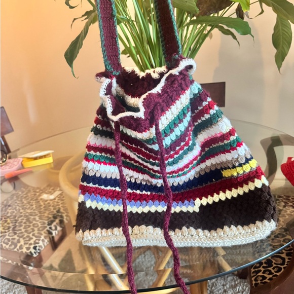 Multicolor Striped Crochet Bag - Picture 3 of 3
